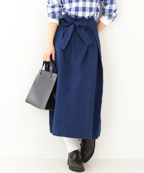 BEAMS BOY（ビームスボーイ）の「【一部予約】BEAMS BOY / チノ メディカル スカート（スカート・レディース・グレー/カーキ/ネイビー・ONE SIZE）」の8枚目の写真