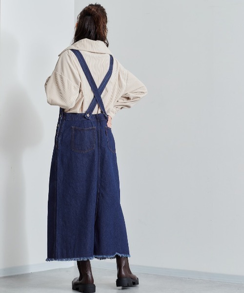 cepo（セポ）の「デニムジャンパースカート（ジャンパースカート
