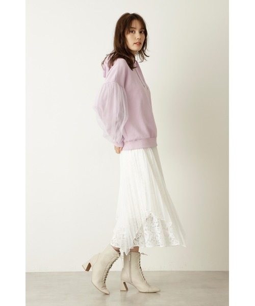 JILL STUART（ジルスチュアート）の「◆サバナパーカー（パーカー・レディース・ホワイト/ピンク・FREE）」の3枚目の写真