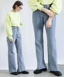 select MOCA | カットオフフレアデニムパンツ(デニムパンツ)