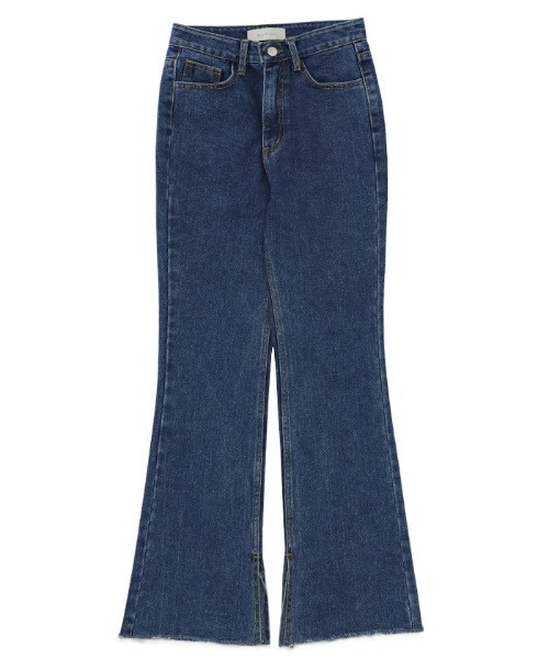 select MOCA（セレクトモカ）の「カットオフフレアデニムパンツ（デニムパンツ・レディース・インディゴブルー/ライトインディゴブルー・SMALL/MEDIUM/X-SMALL）」の21枚目の写真