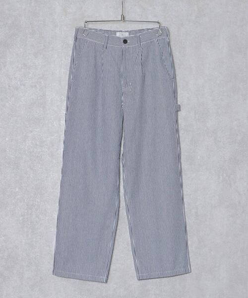 TIMELY WARNING(タイムリーワーニング)の「Timely Warning / デニム×ツイル ワイド ペインター タックパンツ(その他パンツ・メンズ・ブラック/キナリ/A/ブルー・MEDIUM/LARGE)」の4枚目の写真