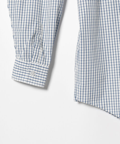 BEAMS（ビームス）の「BEAMS / グラフチェック イージーフィット シャツ（シャツ/ブラウス・メンズ・ホワイト/ネイビー・SMALL/MEDIUM/LARGE/X-LARGE）」の3枚目の写真