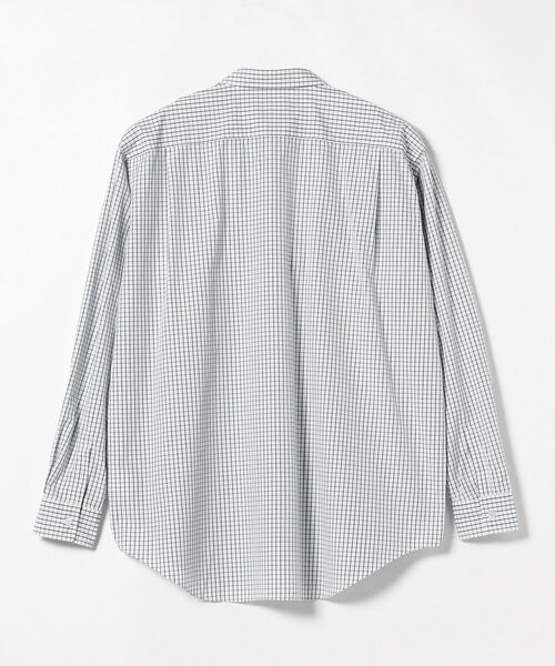 BEAMS（ビームス）の「BEAMS / グラフチェック イージーフィット シャツ（シャツ/ブラウス・メンズ・ホワイト/ネイビー・SMALL/MEDIUM/LARGE/X-LARGE）」の4枚目の写真