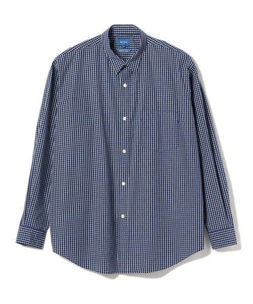 BEAMS（ビームス）の「BEAMS / グラフチェック イージーフィット シャツ（シャツ/ブラウス・メンズ・ホワイト/ネイビー・SMALL/MEDIUM/LARGE/X-LARGE）」の5枚目の写真