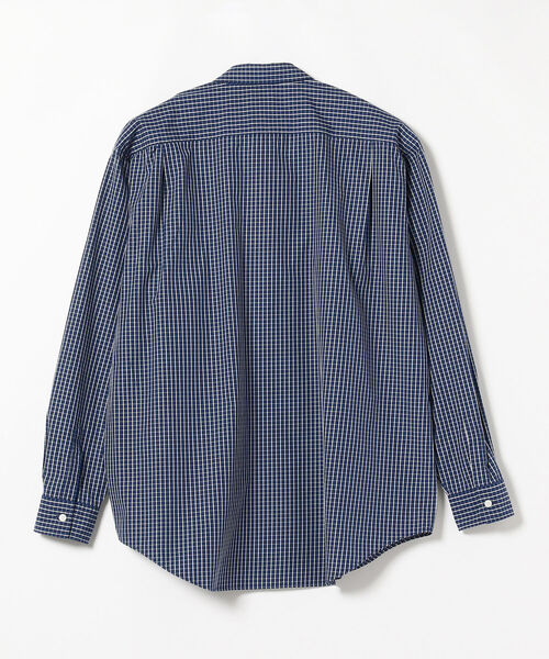 BEAMS（ビームス）の「BEAMS / グラフチェック イージーフィット シャツ（シャツ/ブラウス・メンズ・ホワイト/ネイビー・SMALL/MEDIUM/LARGE/X-LARGE）」の7枚目の写真