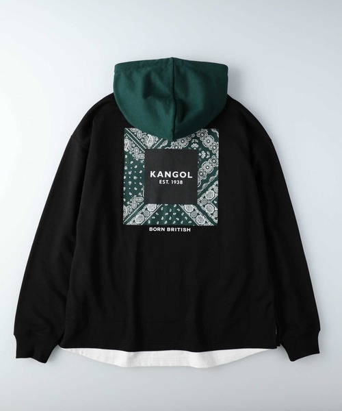KANGOL（カンゴール）の「【KANGOL】フード切替パーカー（パーカー 