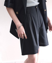 classicalelf | 大人の抜け感。コットン素材のタックショートパンツ(その他パンツ)