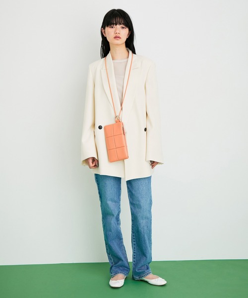 ADD CULUMN（アドカラム）の「【ADD CULUMN】PUFF - MINI SHLD（ショルダーバッグ・レディース・ブラック/オフホワイト/オレンジ系その他/ダークラベンダー・FREE）」の5枚目の写真