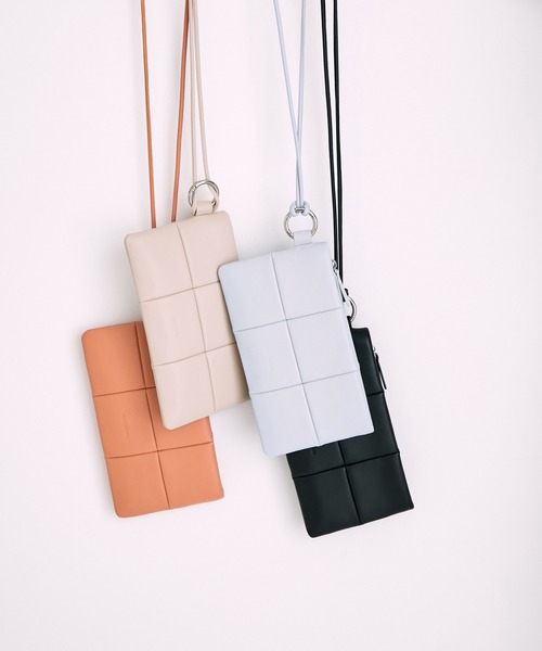 ADD CULUMN（アドカラム）の「【ADD CULUMN】PUFF - MINI SHLD（ショルダーバッグ・レディース・ブラック/オフホワイト/オレンジ系その他/ダークラベンダー・FREE）」の15枚目の写真