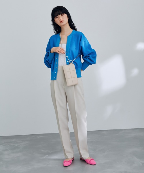 ADD CULUMN（アドカラム）の「【ADD CULUMN】PUFF - MINI SHLD（ショルダーバッグ・レディース・ブラック/オフホワイト/オレンジ系その他/ダークラベンダー・FREE）」の14枚目の写真