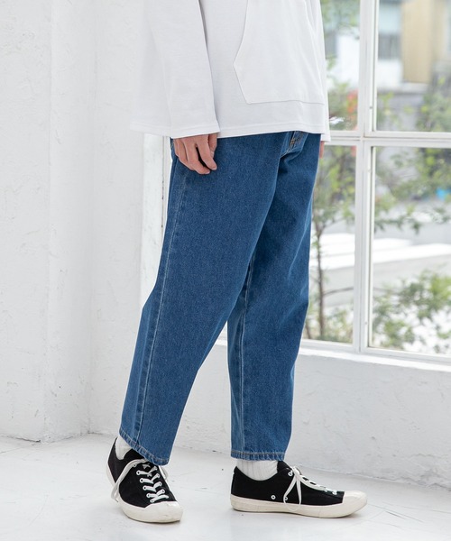 LAKOLE（ラコレ）の「10ozデニムバルーンパンツ[セットアップ対応] / 260729（デニムパンツ・メンズ・ブラック/サックスブルー/ネイビー・MEDIUM/LARGE）」の3枚目の写真