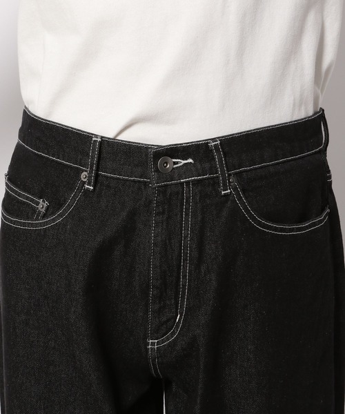 LAKOLE（ラコレ）の「10ozデニムバルーンパンツ[セットアップ対応] / 260729（デニムパンツ・メンズ・ブラック/サックスブルー/ネイビー・MEDIUM/LARGE）」の17枚目の写真