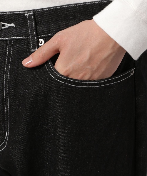 LAKOLE（ラコレ）の「10ozデニムバルーンパンツ[セットアップ対応] / 260729（デニムパンツ・メンズ・ブラック/サックスブルー/ネイビー・MEDIUM/LARGE）」の19枚目の写真