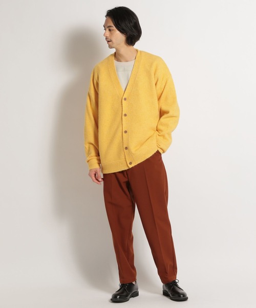 niko and...（ニコアンド）の「シャギーVネックカーディガン（カーディガン/ボレロ・メンズ・ベージュ/ブラウン/イエロー/ブラック/オレンジ/ブルー/ダークブラウン・MEDIUM/LARGE）」の13枚目の写真