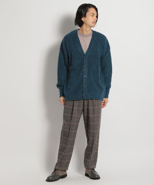 niko and...（ニコアンド）の「シャギーVネックカーディガン（カーディガン/ボレロ・メンズ・ベージュ/ブラウン/イエロー/ブラック/オレンジ/ブルー/ダークブラウン・MEDIUM/LARGE）」の9枚目の写真