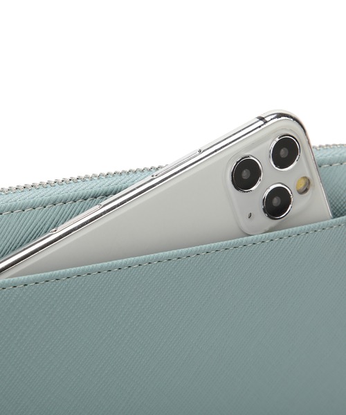 MERCURYDUO（マーキュリーデュオ）の「【MERCURYDUO/マーキュリーデュオ】ダイアナ　トリコカラーRFロングウォレット（財布・レディース・ライトブルー/アイボリー/ミント/ラベンダー/グレイッシュベージュ/ピンク/グリーン・FREE）」の8枚目の写真