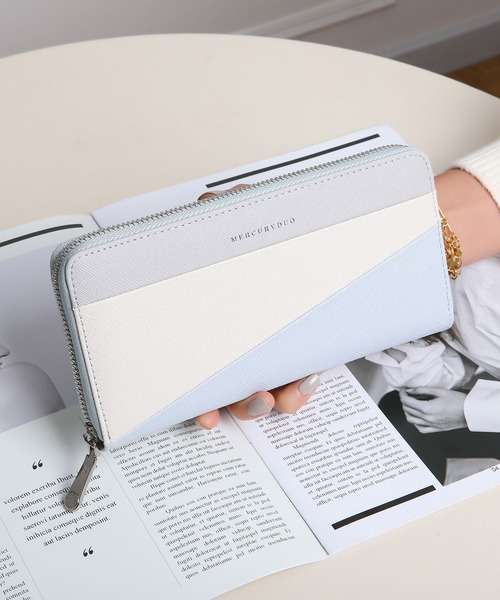 MERCURYDUO（マーキュリーデュオ）の「【MERCURYDUO/マーキュリーデュオ】ダイアナ　トリコカラーRFロングウォレット（財布・レディース・ライトブルー/アイボリー/ミント/ラベンダー/グレイッシュベージュ/ピンク/グリーン・FREE）」の22枚目の写真