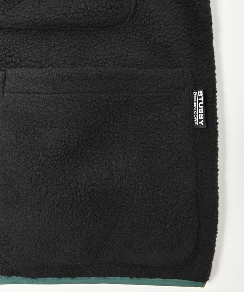 STUSSY（ステューシー）の「STUSSY (ステューシー)  POLAR フリース長袖カーディガン（カーディガン/ボレロ・メンズ・ブラック・M/L/XL）」の7枚目の写真
