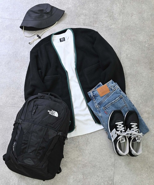 STUSSY（ステューシー）の「STUSSY (ステューシー)  POLAR フリース長袖カーディガン（カーディガン/ボレロ・メンズ・ブラック・M/L/XL）」の5枚目の写真