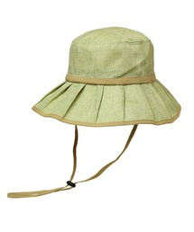 14+（イチヨンプラス）の「ポリジュートフリルハット/プリーツハット UV（ハット）」