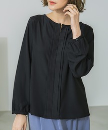楽ちん大人ブラウス(前タック)