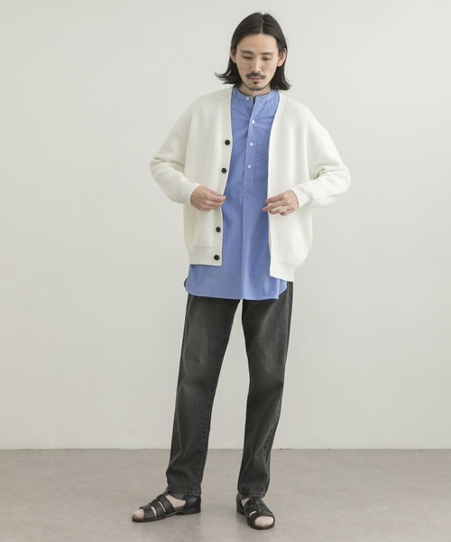 URBAN RESEARCH（アーバンリサーチ）の「ミラノリブカーディガン（カーディガン/ボレロ・メンズ・ブラック/グレー系その他/グリーン系その他/オフホワイト・LARGE/MEDIUM/X-LARGE）」の6枚目の写真