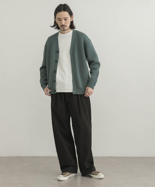 URBAN RESEARCH（アーバンリサーチ）の「ミラノリブカーディガン（カーディガン/ボレロ・メンズ・ブラック/グレー系その他/グリーン系その他/オフホワイト・LARGE/MEDIUM/X-LARGE）」の9枚目の写真