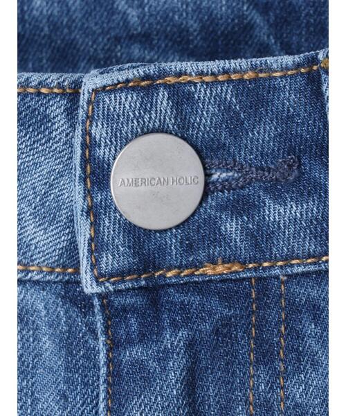 AMERICAN HOLIC(アメリカンホリック)の「バギーワイドパンツ(デニムパンツ・レディース・ホワイト/インディゴブルー/ライトインディゴブルー・L/S/M)」の16枚目の写真