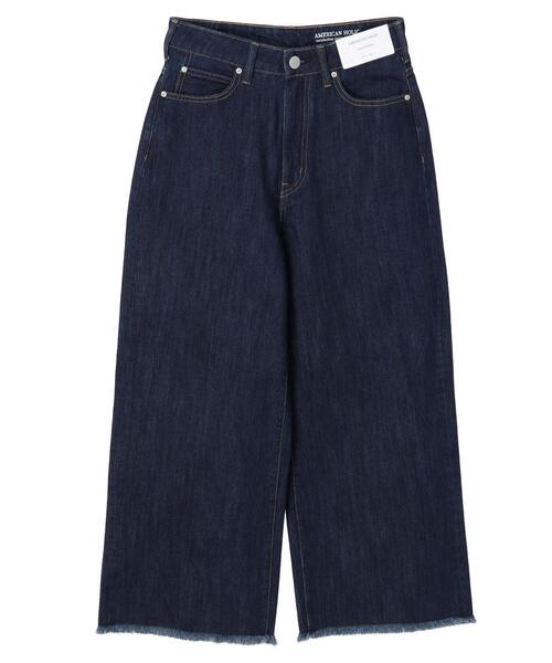 AMERICAN HOLIC(アメリカンホリック)の「バギーワイドパンツ(デニムパンツ・レディース・ホワイト/インディゴブルー/ライトインディゴブルー・L/S/M)」の8枚目の写真
