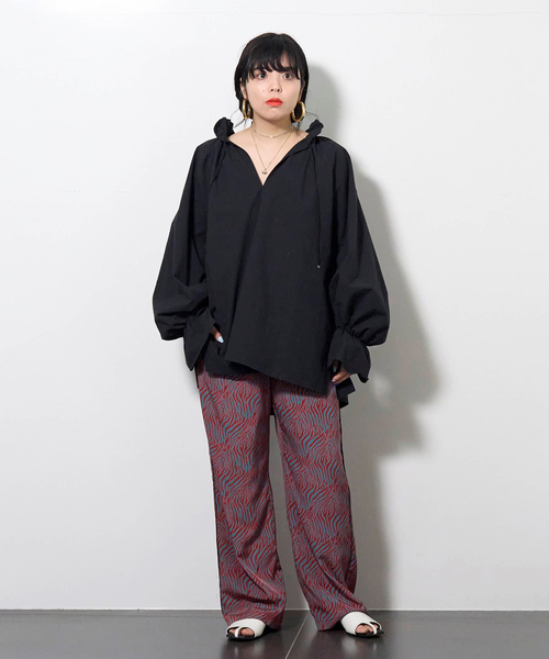 CITYSHOP(シティーショップ)の「ZEBRA PIPING パンツ(その他パンツ・レディース・カーキ/レッド系その他・36/38)」の19枚目の写真