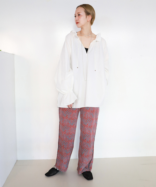 CITYSHOP(シティーショップ)の「ZEBRA PIPING パンツ(その他パンツ・レディース・カーキ/レッド系その他・36/38)」の16枚目の写真