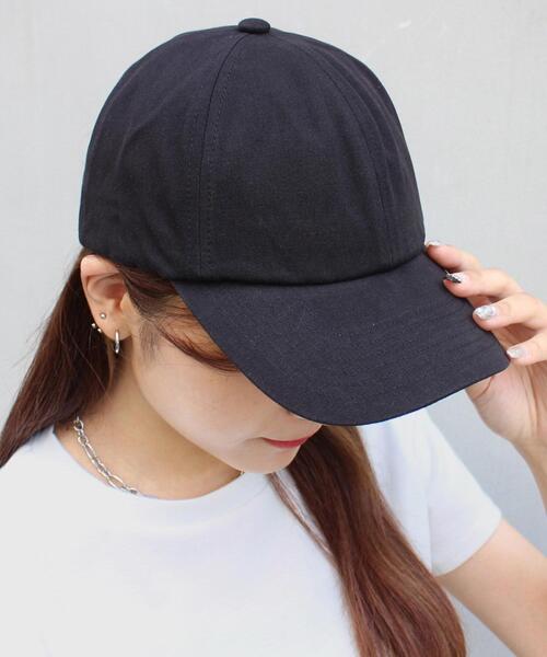 INGNI（イング）の「ツイルCAP（キャップ・レディース・ブラック/ネイビー/オフホワイト・ONE SIZE）」の9枚目の写真