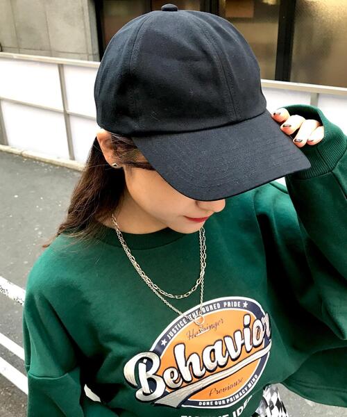 INGNI（イング）の「ツイルCAP（キャップ・レディース・ブラック/ネイビー/オフホワイト・ONE SIZE）」の13枚目の写真