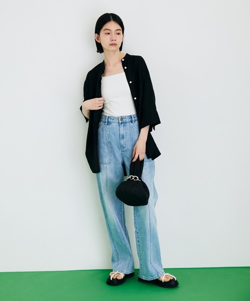 ADAM ET ROPE'（アダムエロペ）の「マシュマロワンハンドルチェーンバッグ（ハンドバッグ・レディース・ピンク/ホワイト/グリーン/ネイビー/ブラック・FREE）」の6枚目の写真