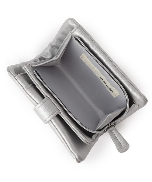 SHOO・LA・RUE（シューラルー）の「◆ふっくら二つ折り財布（財布・レディース・シルバー/ブラック/イエロー/ナチュラル・00）」の7枚目の写真