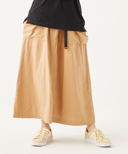 KRIFF MAYER Lady's Collection(クリフメイヤーレディースコレクション)の「スズシゲクライミングスカート(スカート・レディース・ベージュ/ネイビー/ブルーグリーン/カラフル・MEDIUM/LARGE)」の2枚目の写真