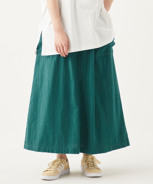 KRIFF MAYER Lady's Collection(クリフメイヤーレディースコレクション)の「スズシゲクライミングスカート(スカート・レディース・ベージュ/ネイビー/ブルーグリーン/カラフル・MEDIUM/LARGE)」の1枚目の写真