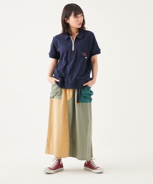 KRIFF MAYER Lady's Collection(クリフメイヤーレディースコレクション)の「スズシゲクライミングスカート(スカート・レディース・ベージュ/ネイビー/ブルーグリーン/カラフル・MEDIUM/LARGE)」の12枚目の写真