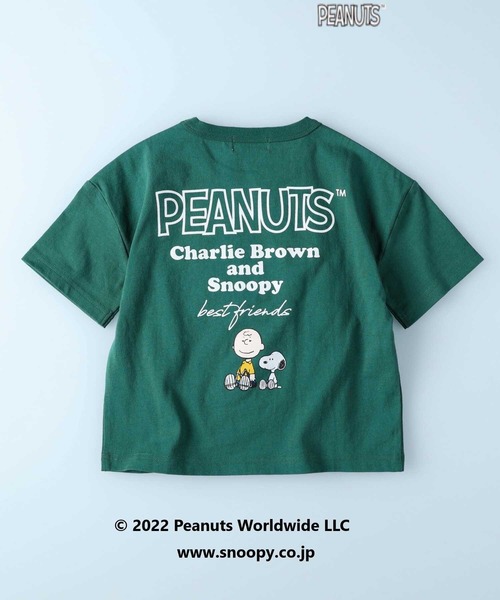 PEANUTS（ピーナッツ）の「【PEANUTS】スヌーピーＴシャツ（キッズサイズ）（Tシャツ/カットソー・キッズ・レッド/グリーン/ネイビー/ダークグレー/パープル/オフホワイト・130/140/105/120/150）」の17枚目の写真