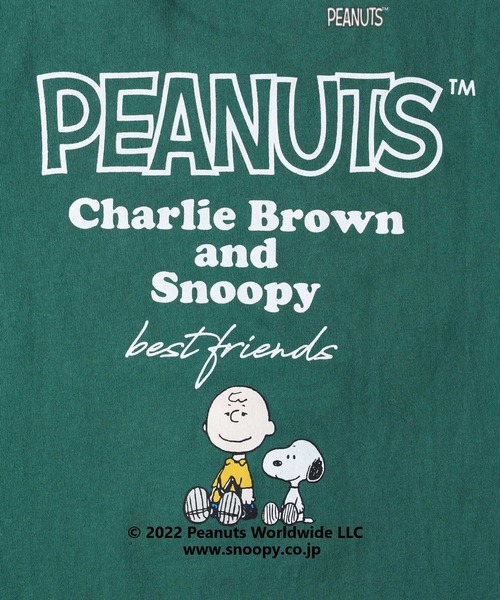 PEANUTS（ピーナッツ）の「【PEANUTS】スヌーピーＴシャツ（キッズサイズ）（Tシャツ/カットソー・キッズ・レッド/グリーン/ネイビー/ダークグレー/パープル/オフホワイト・130/140/105/120/150）」の7枚目の写真