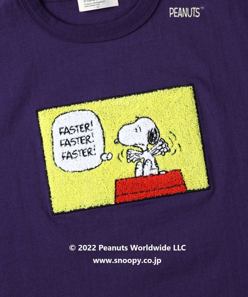 PEANUTS（ピーナッツ）の「【PEANUTS】スヌーピーＴシャツ（キッズサイズ）（Tシャツ/カットソー・キッズ・レッド/グリーン/ネイビー/ダークグレー/パープル/オフホワイト・130/140/105/120/150）」の11枚目の写真