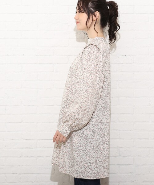 Cutie Blonde（キューティーブロンド）の「◆【S-L】2WAYバンドカラーワンピース（チュニック・レディース・ブラック/オフホワイト/アイボリー系6・02/03/01）」の8枚目の写真