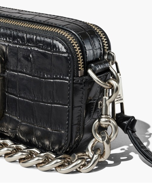 マークジェイコブス スナップショット クロコエンボス ブラック MARC JACOBS（マークジェイコブス）の「THE SNAPSHOT CROC