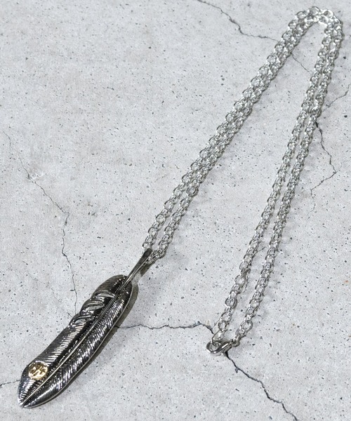 JOHN'S CLOSET(ジョンズクローゼット)の「【40】フェザーチャームネックレス(ネックレス・メンズ・シルバー/シルバー系その他2/シルバー系その他3/ゴールド/シルバー系その他5/シルバー系その他7/その他8/その他9/その他10/その他15/その他18/その他19/その他20/その他22/その他24/その他25/その他28・FREE)」の12枚目の写真