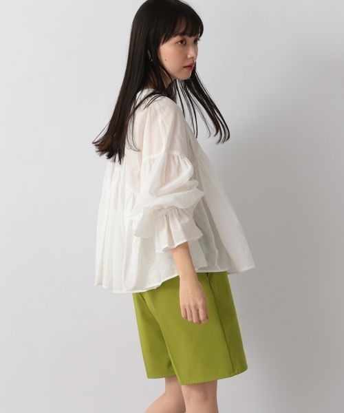 LOWRYS FARM（ローリーズファーム）の「ボリュームボイルブラウスＬＳ　262738（シャツ/ブラウス・レディース・ブラック/オフホワイト/ブルー/ブラック系その他・FREE）」の20枚目の写真