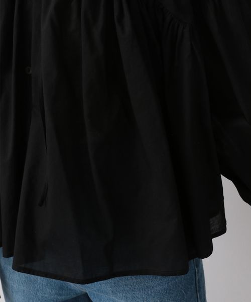 LOWRYS FARM（ローリーズファーム）の「ボリュームボイルブラウスＬＳ　262738（シャツ/ブラウス・レディース・ブラック/オフホワイト/ブルー/ブラック系その他・FREE）」の6枚目の写真