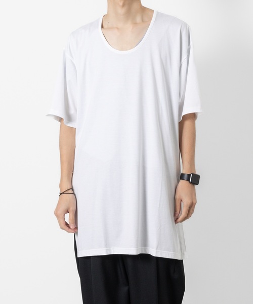 ato(アトウ)の「U-NECK LONG T(Tシャツ/カットソー・メンズ・ホワイト/ブラック/ライトグリーン・46/48)」の18枚目の写真
