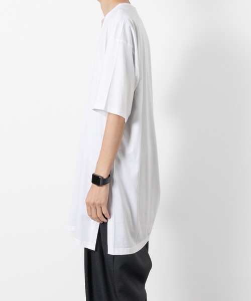 ato(アトウ)の「U-NECK LONG T(Tシャツ/カットソー・メンズ・ホワイト/ブラック/ライトグリーン・46/48)」の17枚目の写真