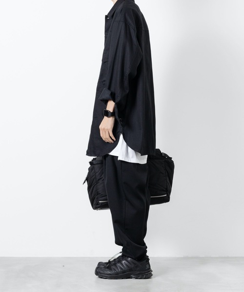 ato(アトウ)の「U-NECK LONG T(Tシャツ/カットソー・メンズ・ホワイト/ブラック/ライトグリーン・46/48)」の9枚目の写真